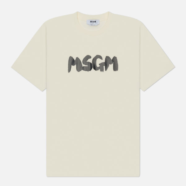 Мужская футболка MSGM New Brush Sroke Logo