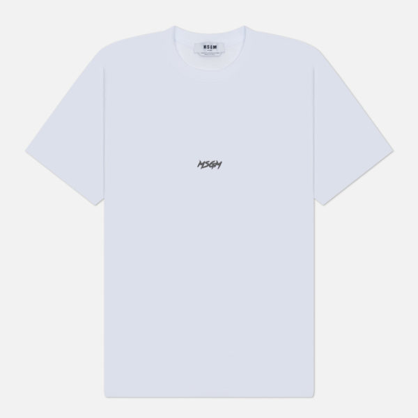 Мужская футболка MSGM Micro Racing Brush Stroke Print