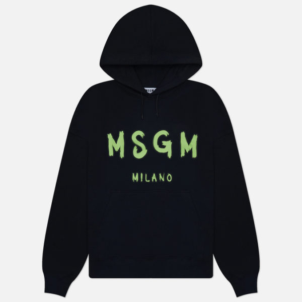 Мужская толстовка MSGM Brush Sroke Logo Print Hoodie