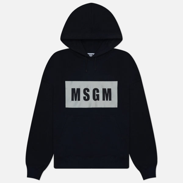 Мужская толстовка MSGM Box Macrologo Print Hoodie