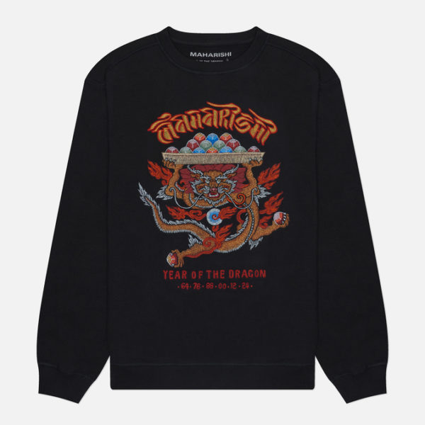 Мужская толстовка maharishi x Tashi Mannox Abundance Dragon Crew Neck