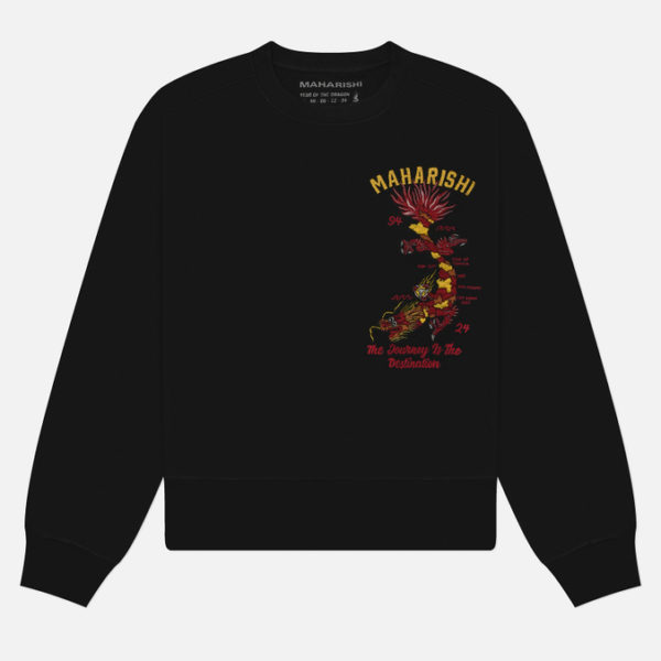 Мужская толстовка maharishi Dragon Map Vintage Crew Neck