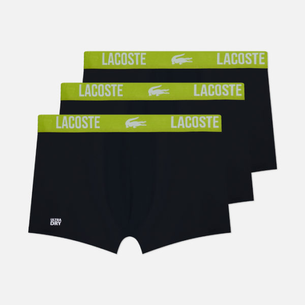 Комплект мужских трусов Lacoste 3-Pack Microfiber Boxer Brief
