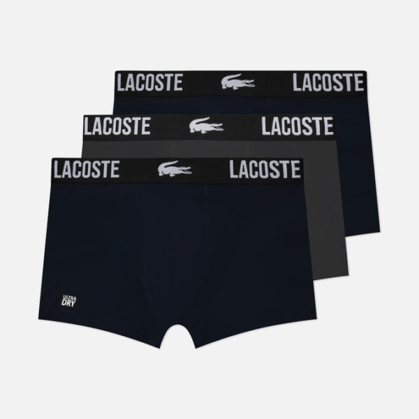 Комплект мужских трусов Lacoste Underwear 3-Pack Classic Trunk