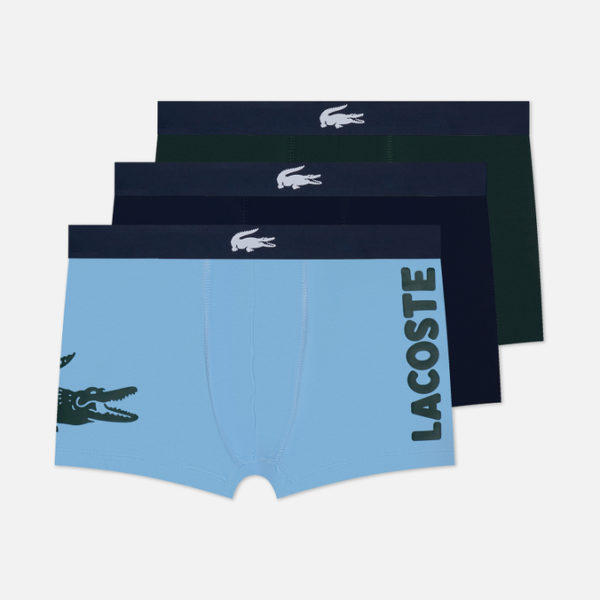 Комплект мужских трусов Lacoste 3-Pack Mismatched Trunk