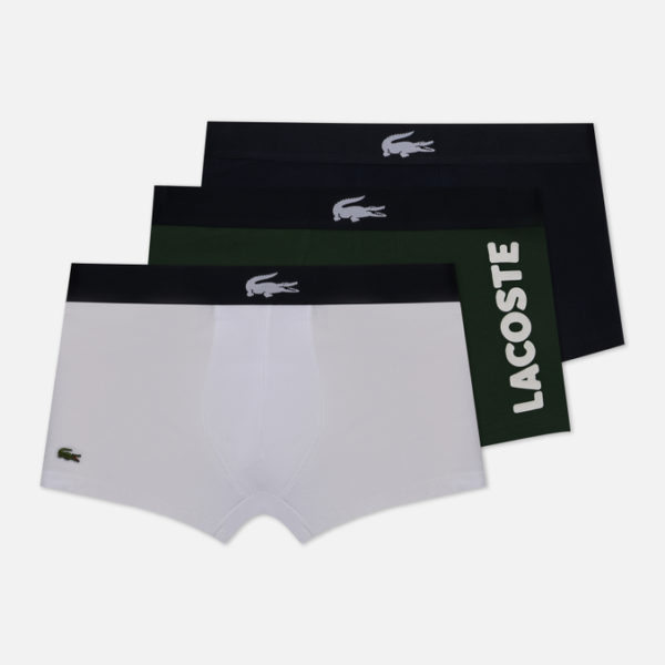 Комплект мужских трусов Lacoste 3-Pack Mismatched Trunk