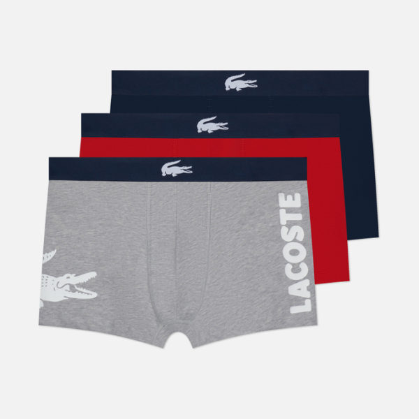 Комплект мужских трусов Lacoste 3-Pack Mismatched Trunk