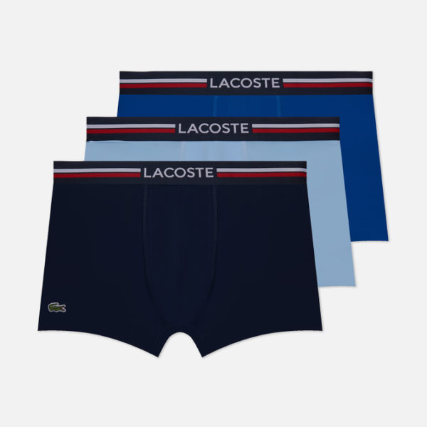 Комплект мужских трусов Lacoste 3-Pack Iconic Three-Tone Waistband