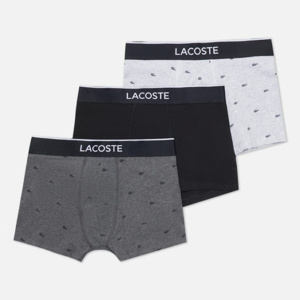 Комплект мужских трусов Lacoste 3-Pack Casual Signature Boxer