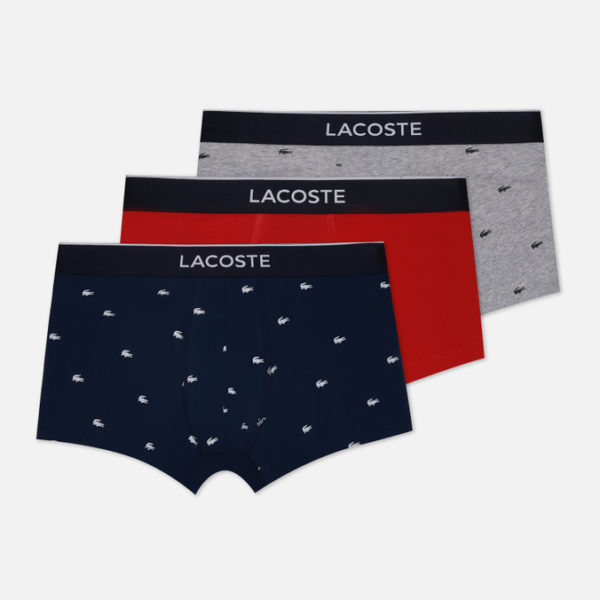 Комплект мужских трусов Lacoste 3-Pack Casual Signature Boxer