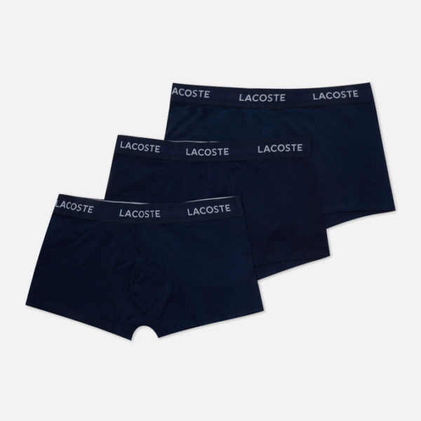 Комплект мужских трусов Lacoste 3-Pack Iconic Waist Logo