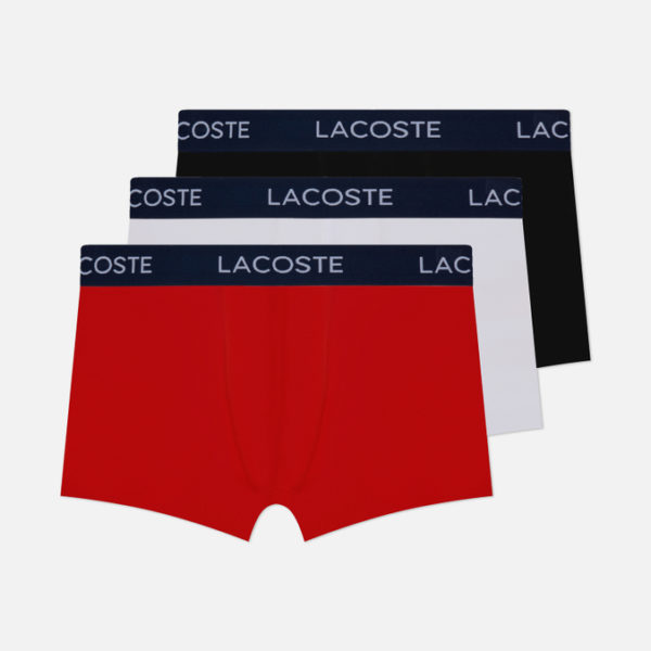 Комплект мужских трусов Lacoste 3-Pack Iconic Waist Logo