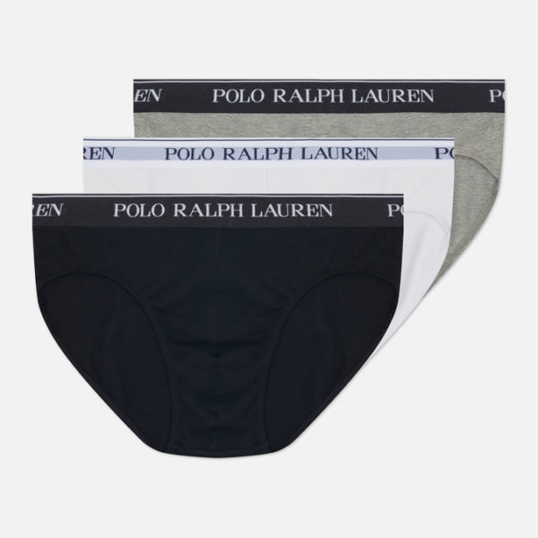 Комплект мужских трусов Polo Ralph Lauren BCI Cotton/Elastane Low Rise Brief 3-Pack