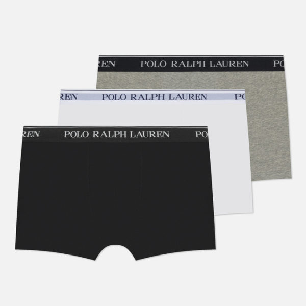 Комплект мужских трусов Polo Ralph Lauren BCI Cotton/Elastane Classic Trunk 3-Pack