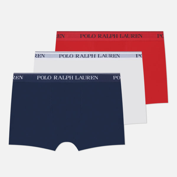 Комплект мужских трусов Polo Ralph Lauren BCI Cotton/Elastane Classic Trunk 3-Pack