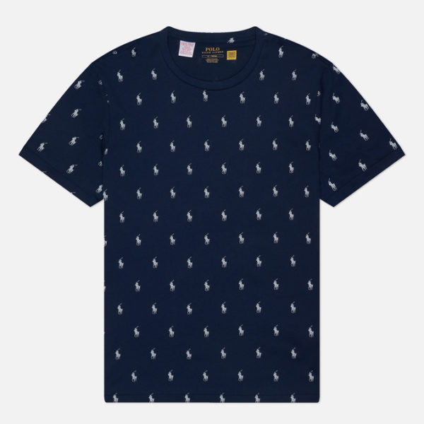 Мужская футболка Polo Ralph Lauren All Over Pony Cotton Jersey Sleep