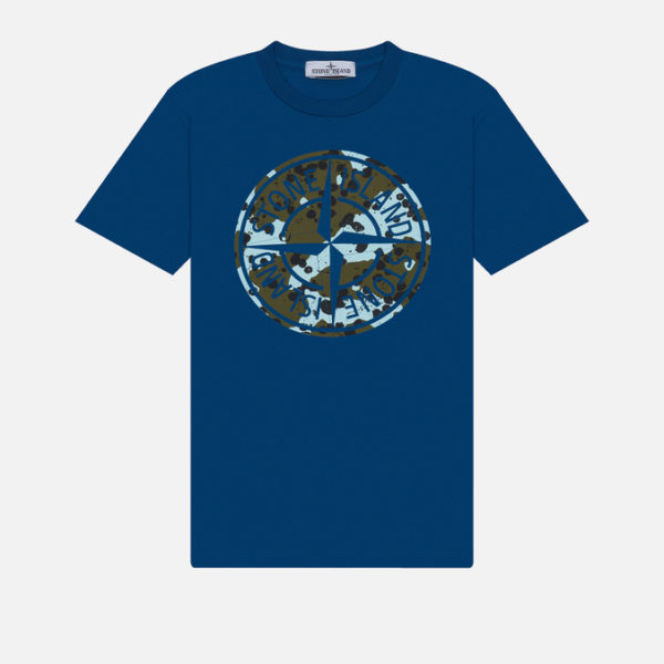 Детская футболка Stone Island Junior Season 79 Underwater Camo Compass Print
