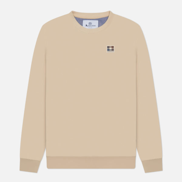 Мужская толстовка Aquascutum Active Club Check Patch Crew Neck