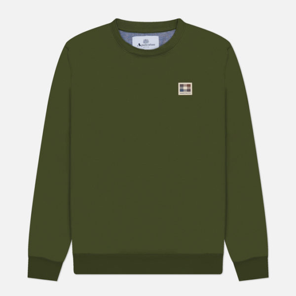 Мужская толстовка Aquascutum Active Club Check Patch Crew Neck