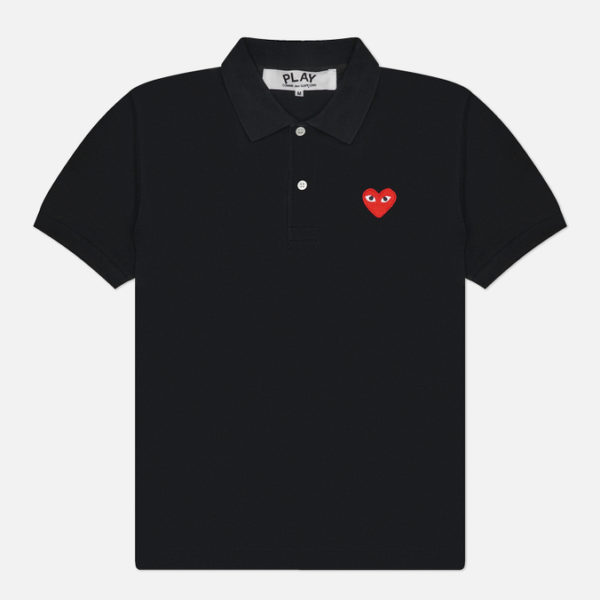 Мужское поло Comme des Garcons Play Red Heart Emblem