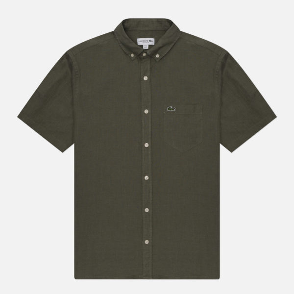 Мужская рубашка Lacoste Regular Fit Button-Up Collar Linen