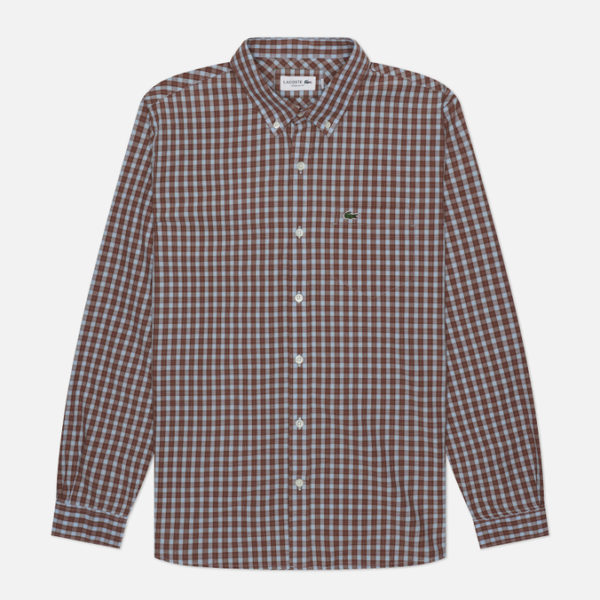 Мужская рубашка Lacoste Check Poplin Regular Fit