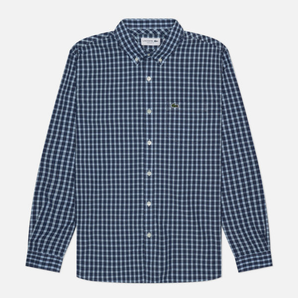 Мужская рубашка Lacoste Check Poplin Regular Fit
