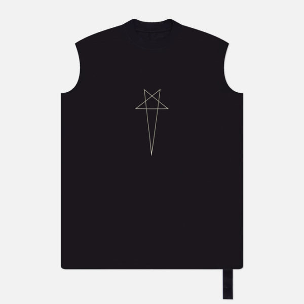 Мужская футболка Rick Owens DRKSHDW Porterville Tarp Pentagram Print