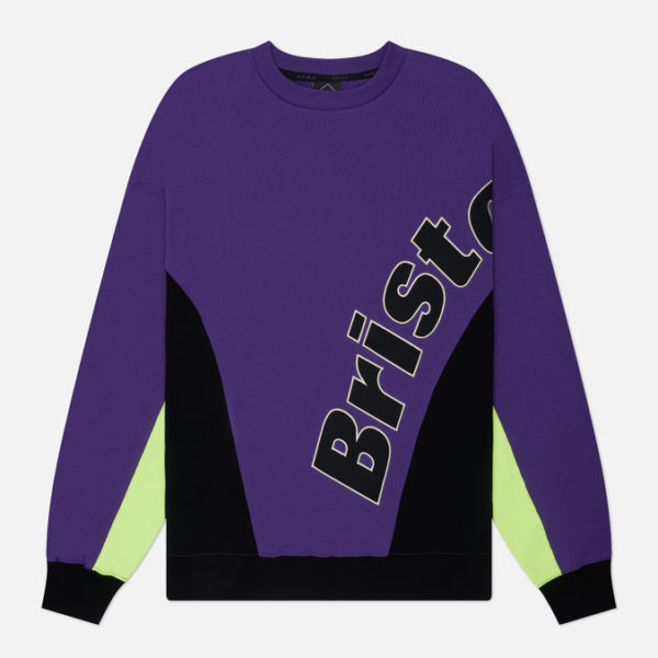 Мужская толстовка F.C. Real Bristol Big Logo Paneled Crew Neck