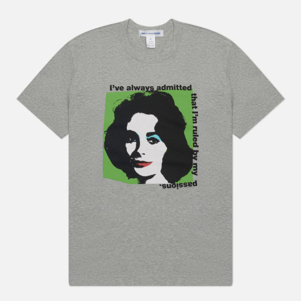 Мужская футболка Comme des Garcons SHIRT x Andy Warhol Elizabeth Taylor