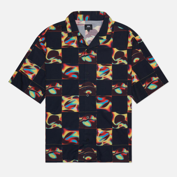 Мужская рубашка Edwin Saike Check All Over Print Crepe