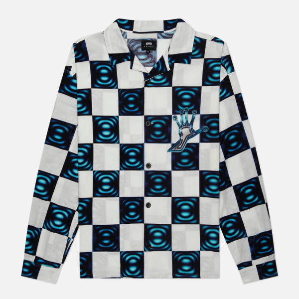 Мужская рубашка Edwin Digital Check All Over Print Crepe
