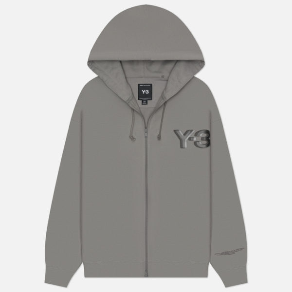 Мужская толстовка Y-3 Logo Zip Hoodie