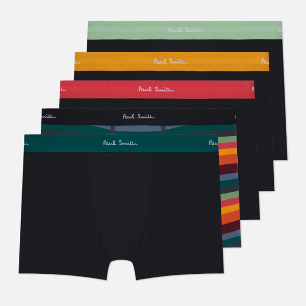 Комплект мужских трусов Paul Smith Artist Stripe Mixed Boxer 5-Pack