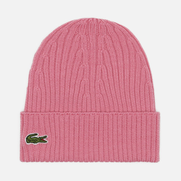 Шапка Lacoste Ribbed Wool Knit