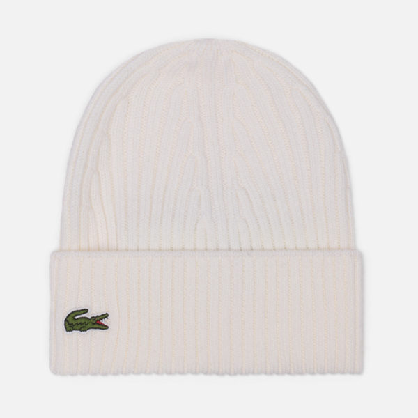 Шапка Lacoste Ribbed Wool Knit