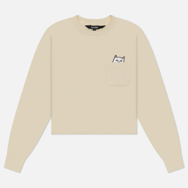 Женский лонгслив RIPNDIP Lord Nermal Cropped Pocket