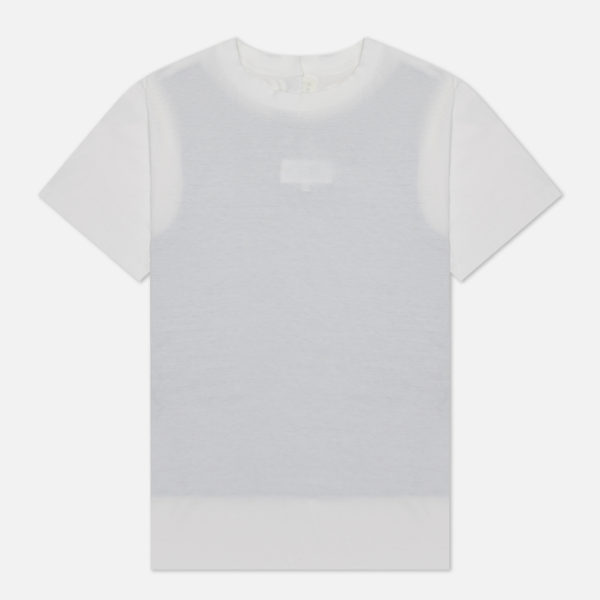 Женская футболка Maison Margiela MM6 Back Panelled Crew Neck