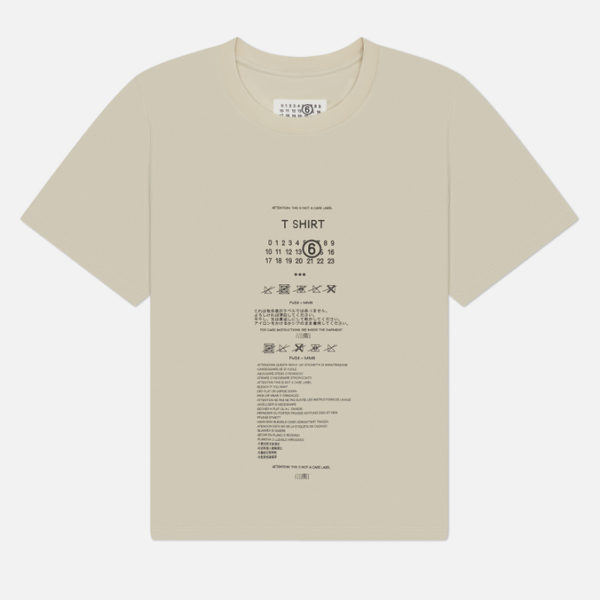Женская футболка Maison Margiela MM6 Care Label Print