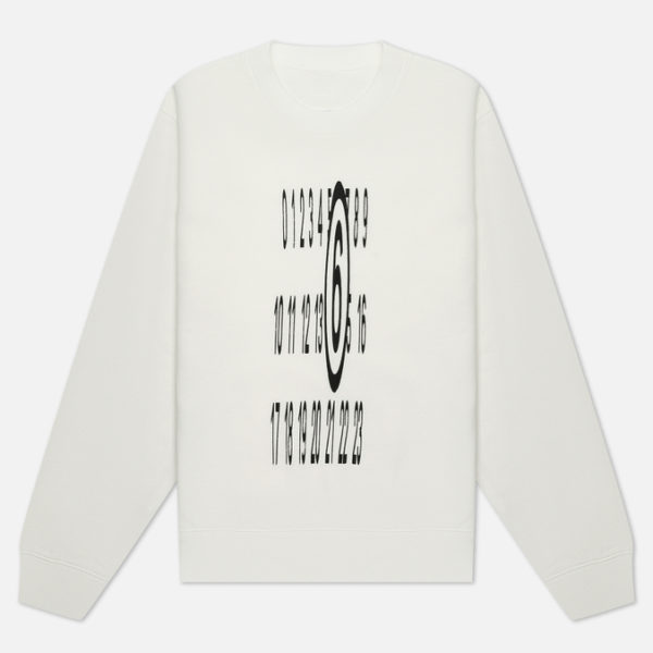 Женская толстовка Maison Margiela MM6 Elongated Numeric Printed