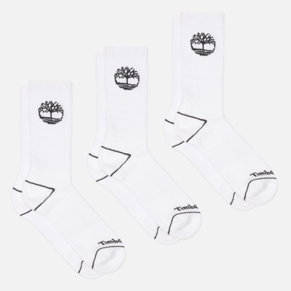 Комплект носков Timberland 3-Pack Bowden Crew Tree Logo