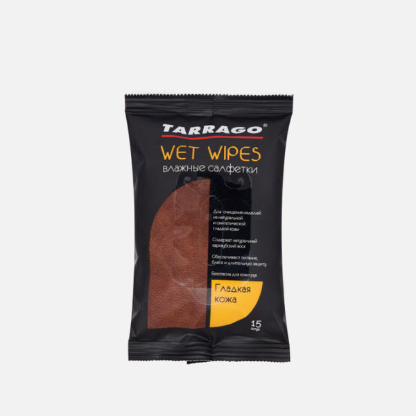 Набор салфеток для чистки обуви Tarrago Sneakers Care Smooth Leather 15-psc