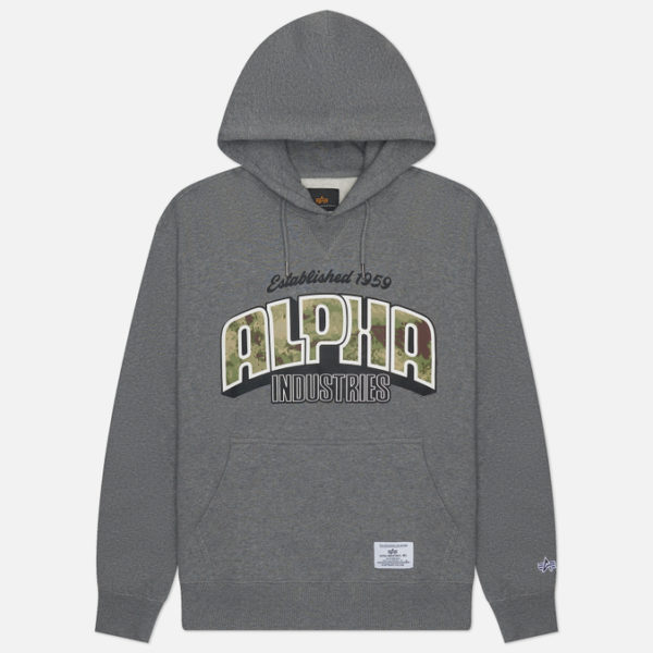 Мужская толстовка Alpha Industries Camo Logo Hoodie
